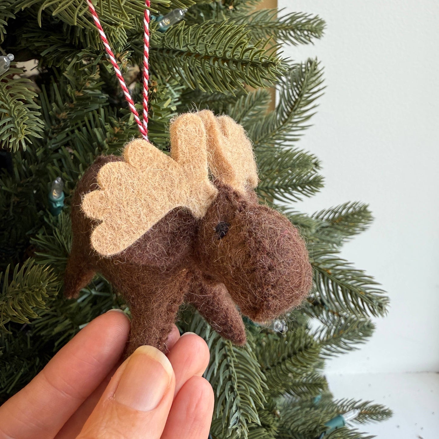 Moose Felt Ornament