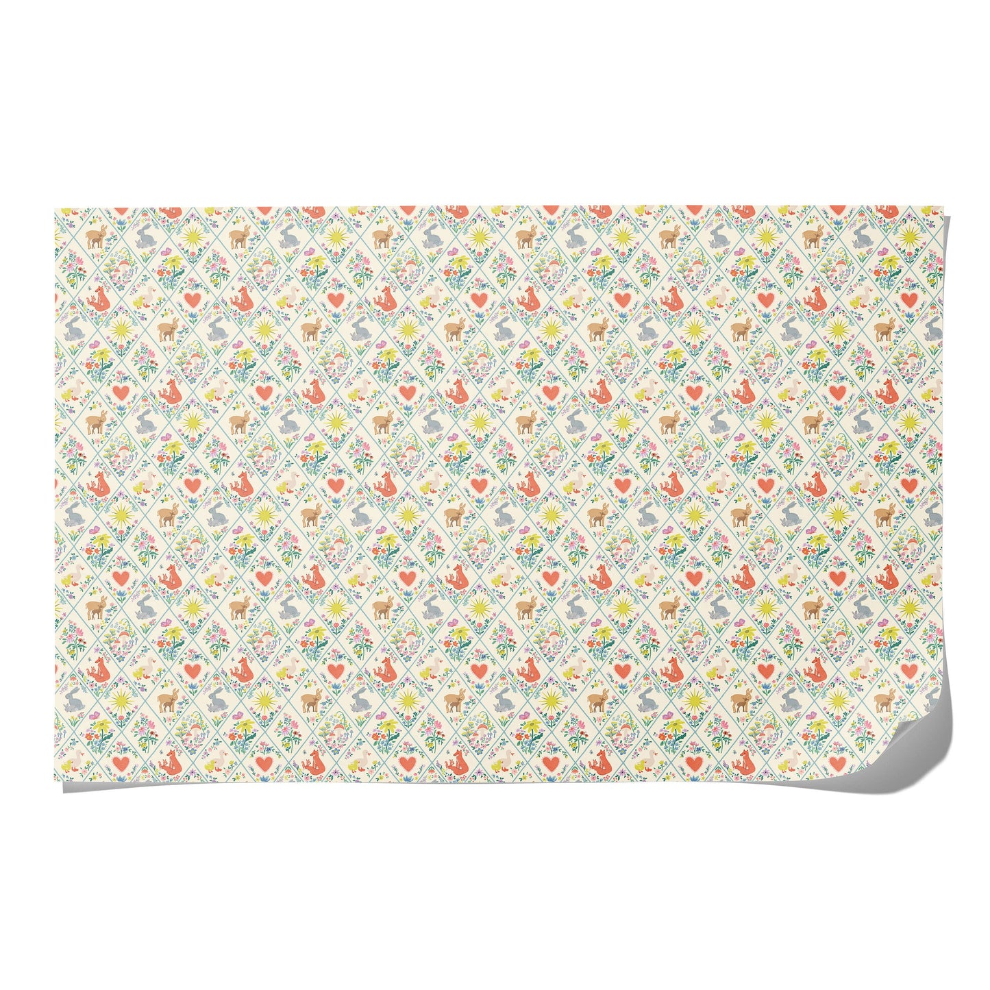 Woodland Critters baby wrapping paper