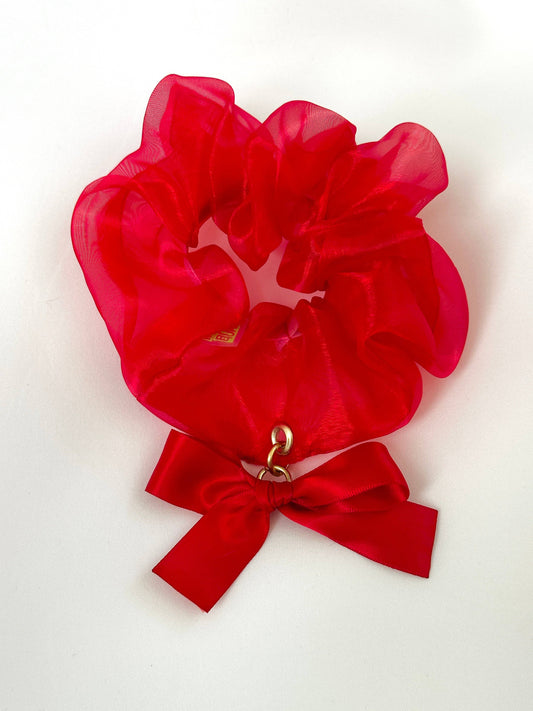 Marie Bow Charm Scrunchie