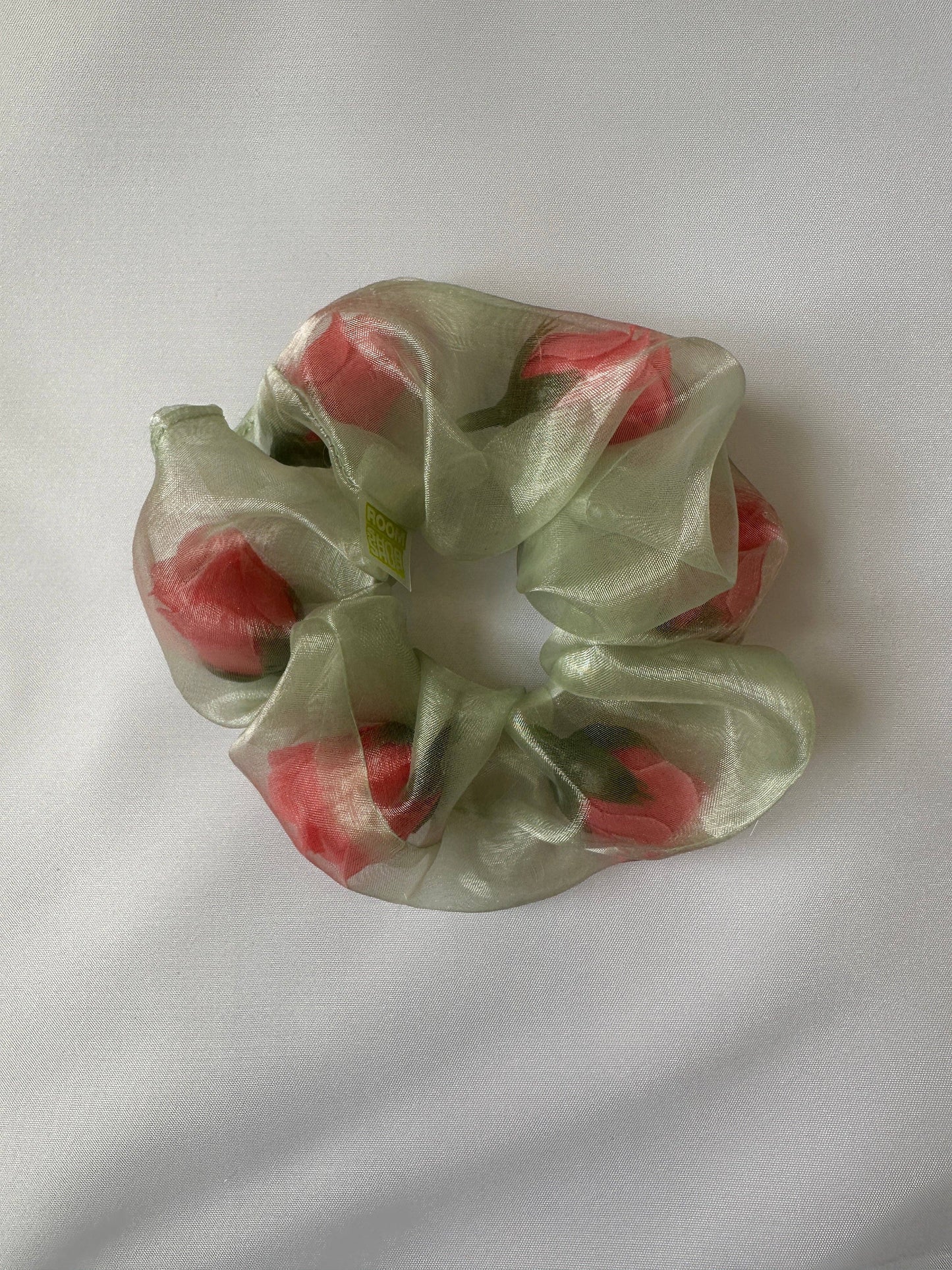 Mini Sheer Rose Stuffed Scrunchie