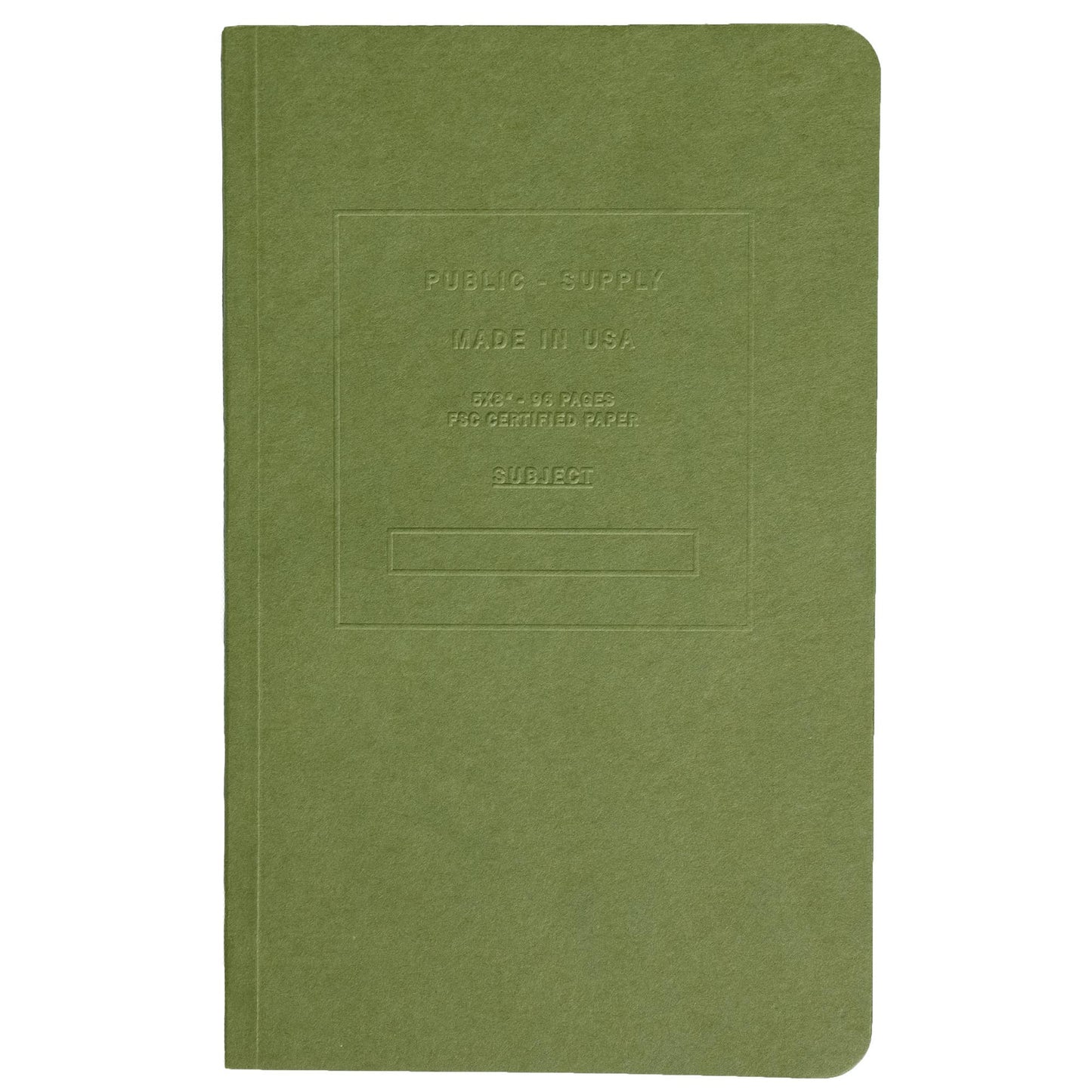 Public - Supply Embossed Notebook