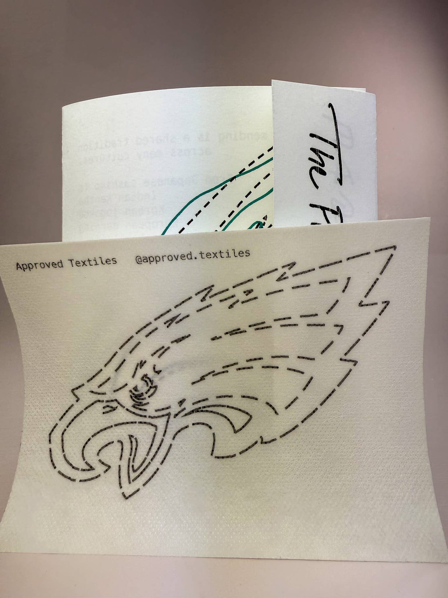 Philadelphia Football - Mending + Embellishment Transfers