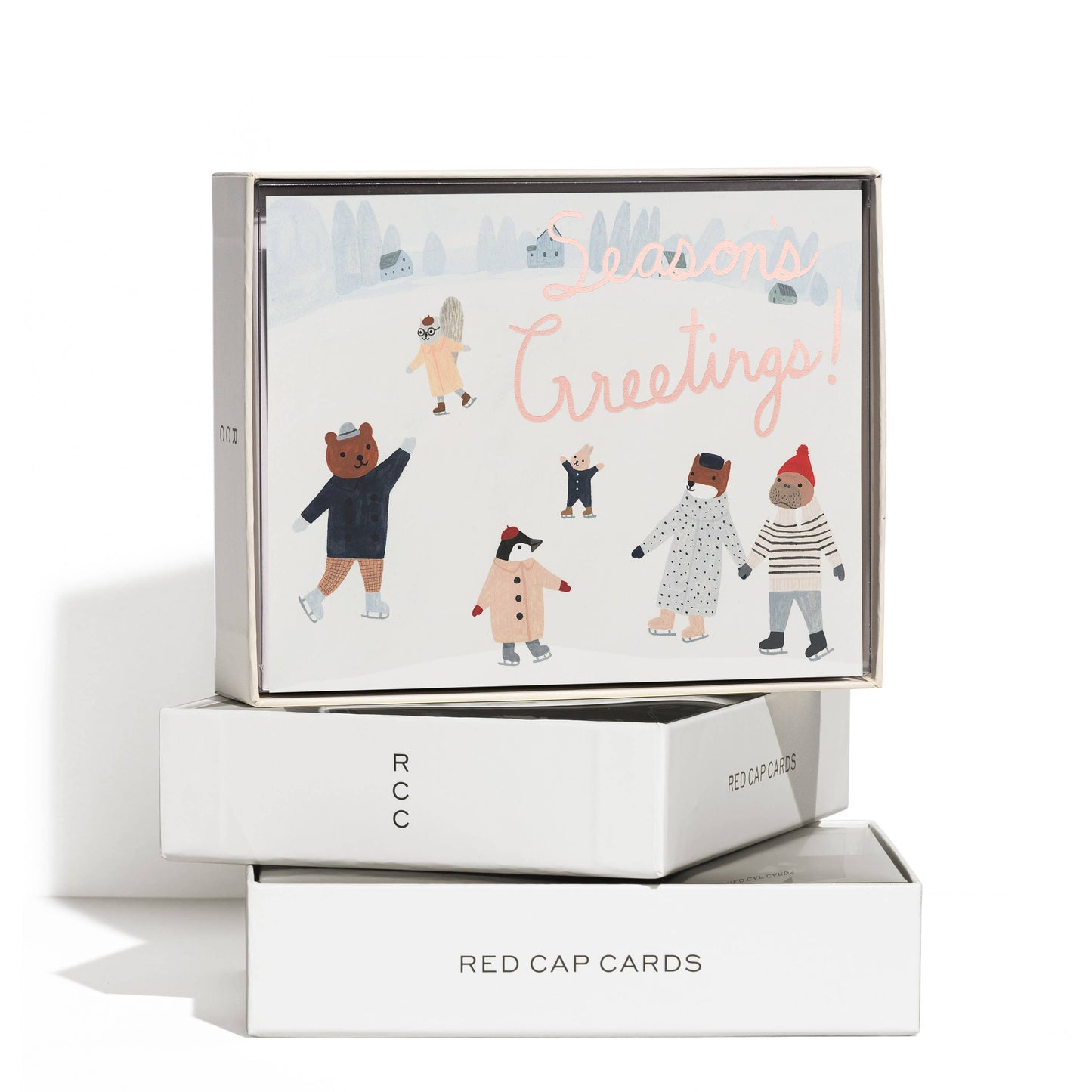 Ice Animals holiday greeting card