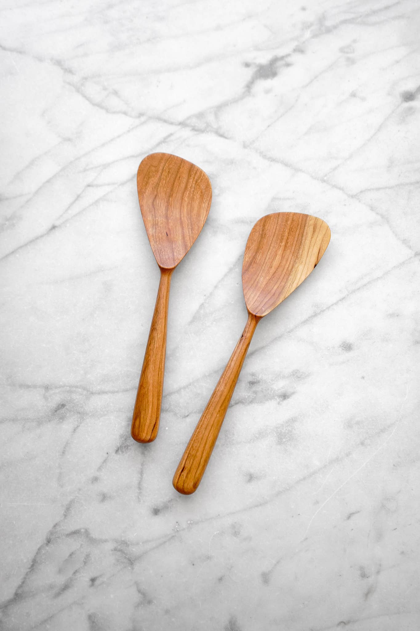 Modern Salad Set - Cherry Wood