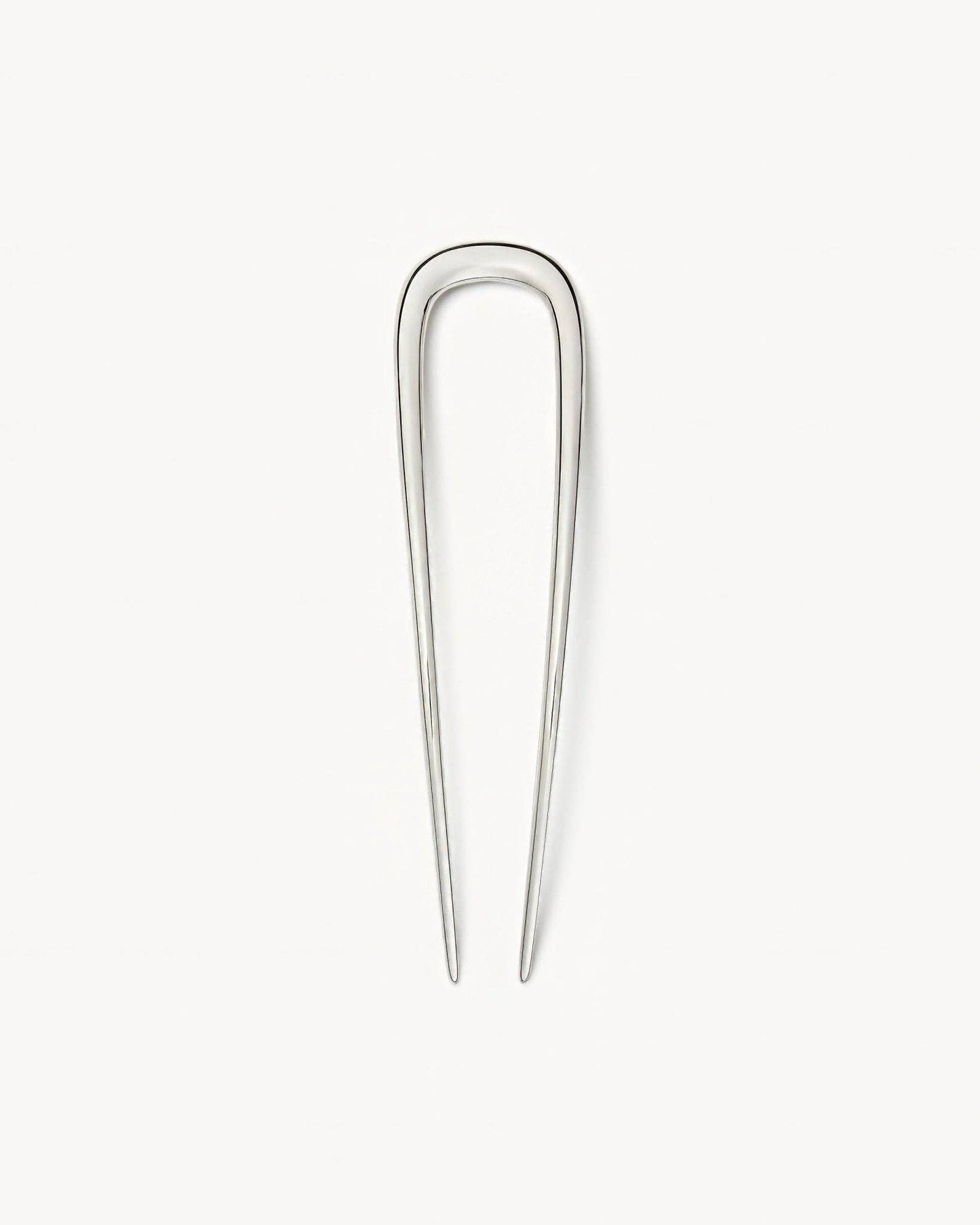 Midi French Hair Pin in Silver