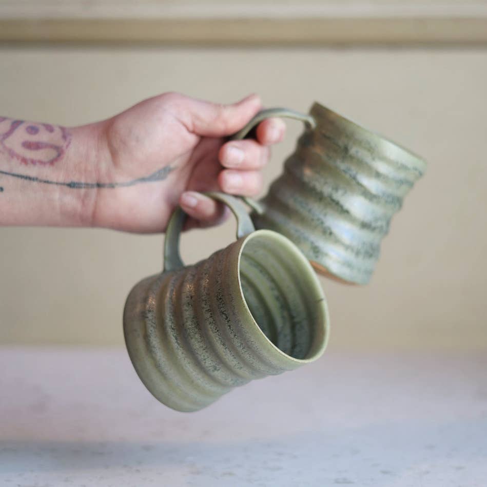 Handmade Ceramic Diner-Inspired Mug