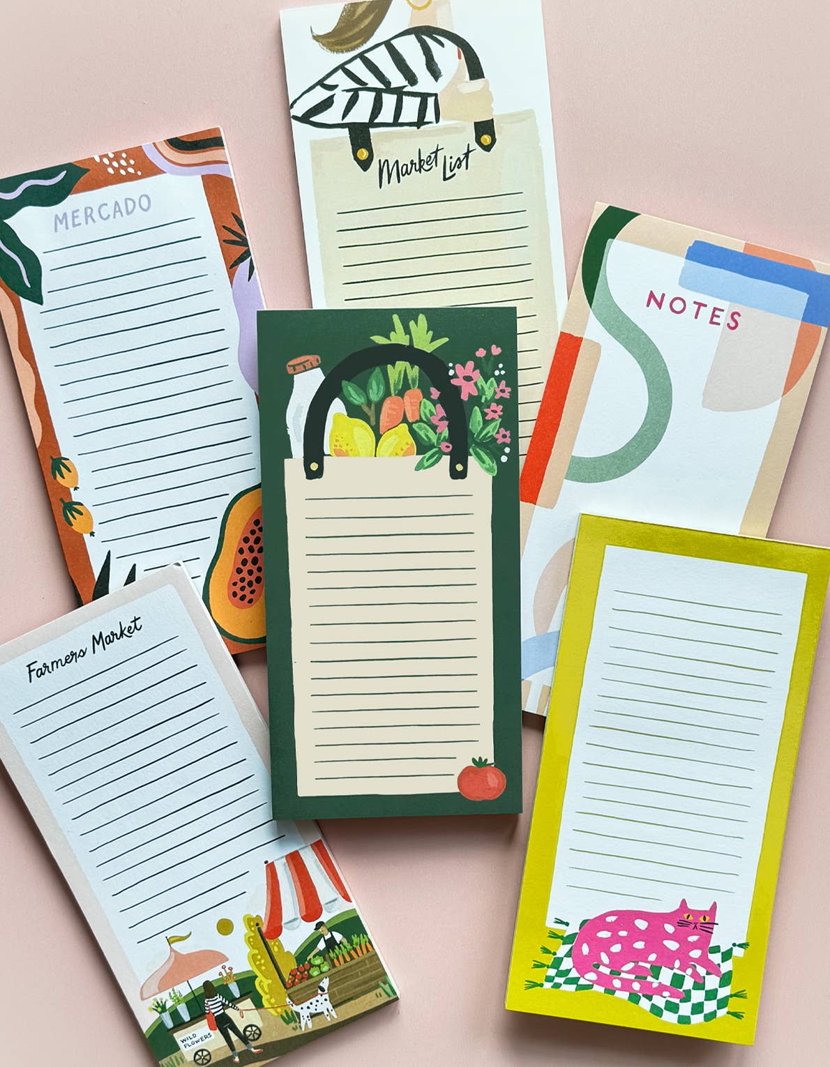 Grocery Bag Magnetic Market List Notepad