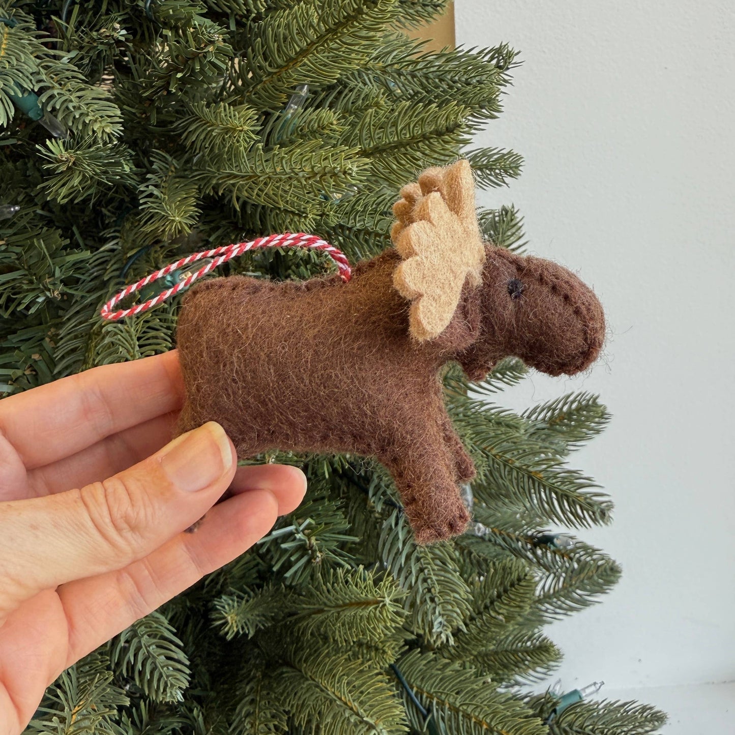 Moose Felt Ornament