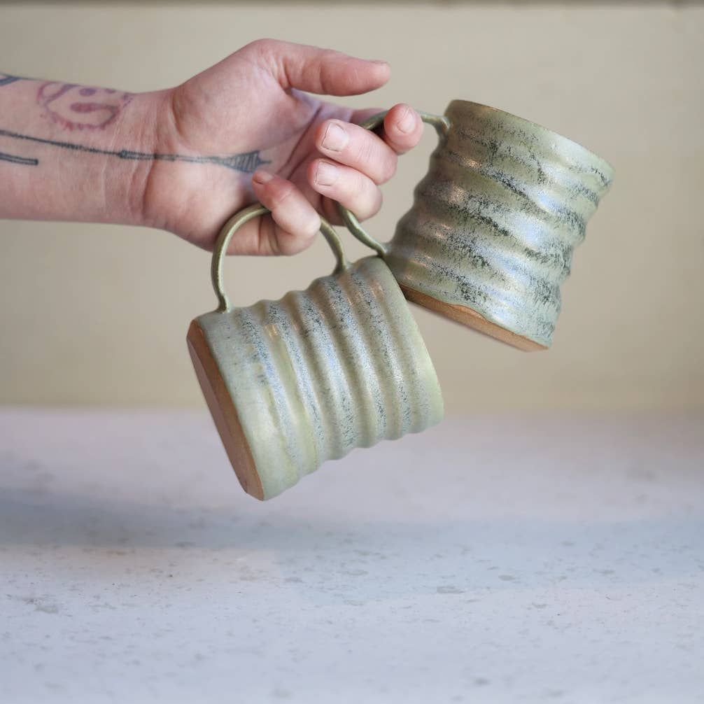 Handmade Ceramic Diner-Inspired Mug
