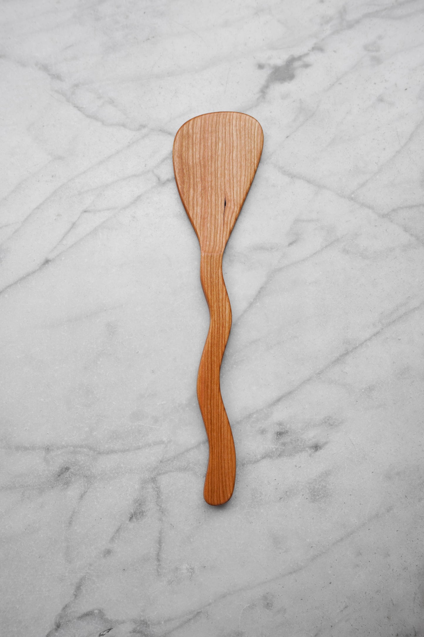 Flat Line - Squiggly Spatula - Cherry Wood