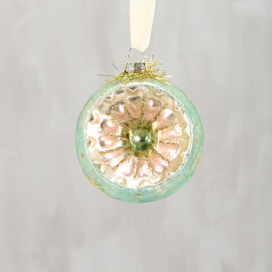 Pastel Retro Glass Ornament