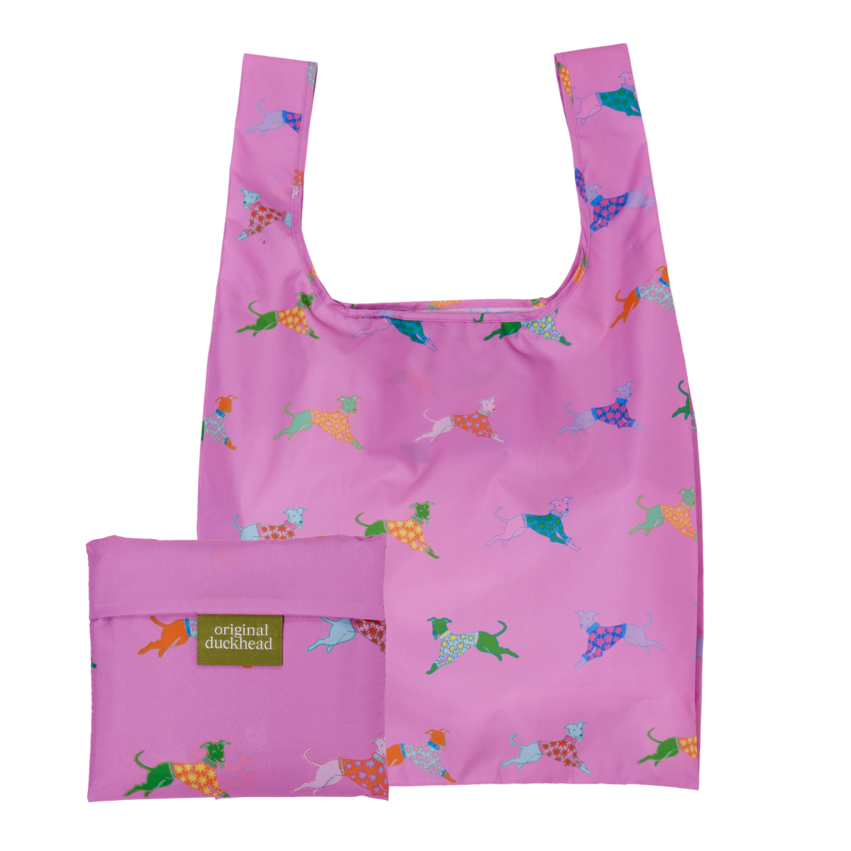 Dogs in Pink Whippet Eco-Friendly Foldable Shopping Bag