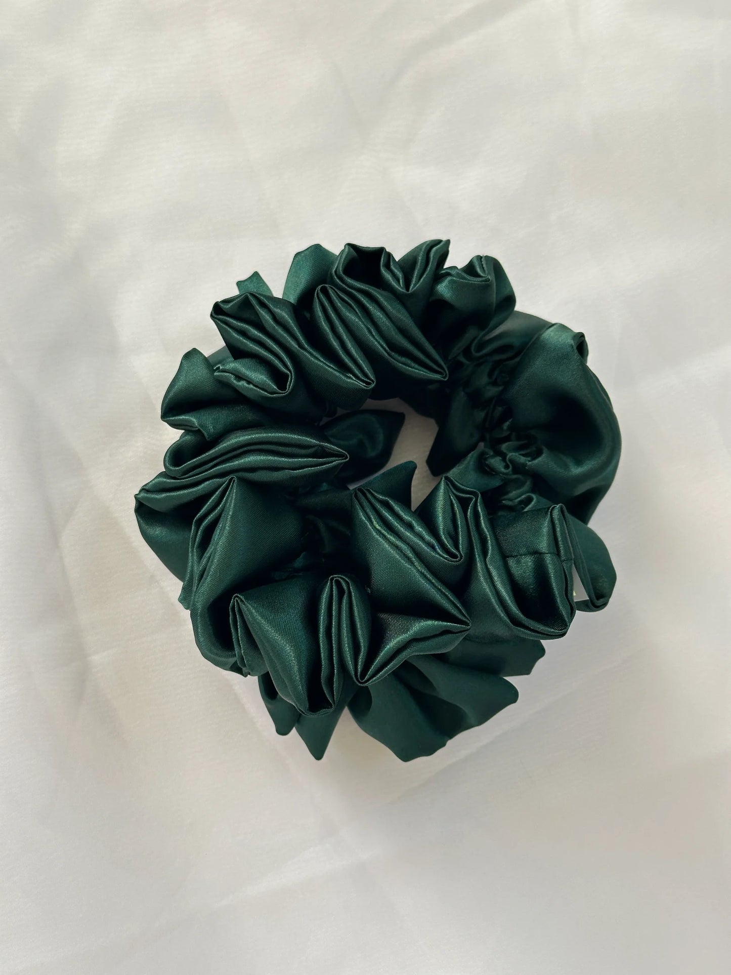 Satin Ruffle Scrunchie