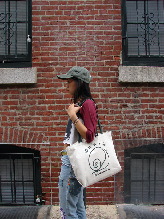 Snail Canvas Tote Bag