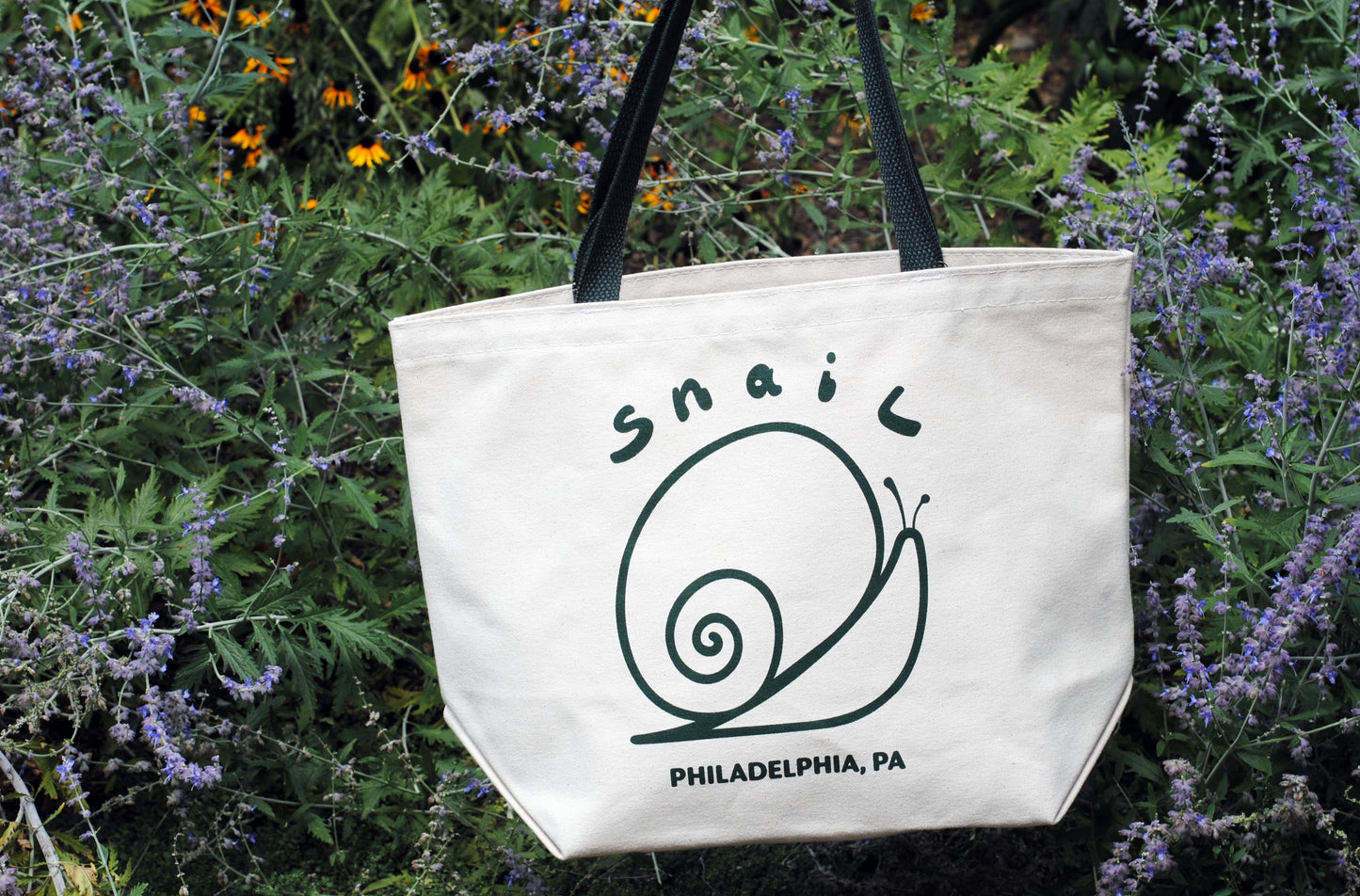 Snail Canvas Tote Bag