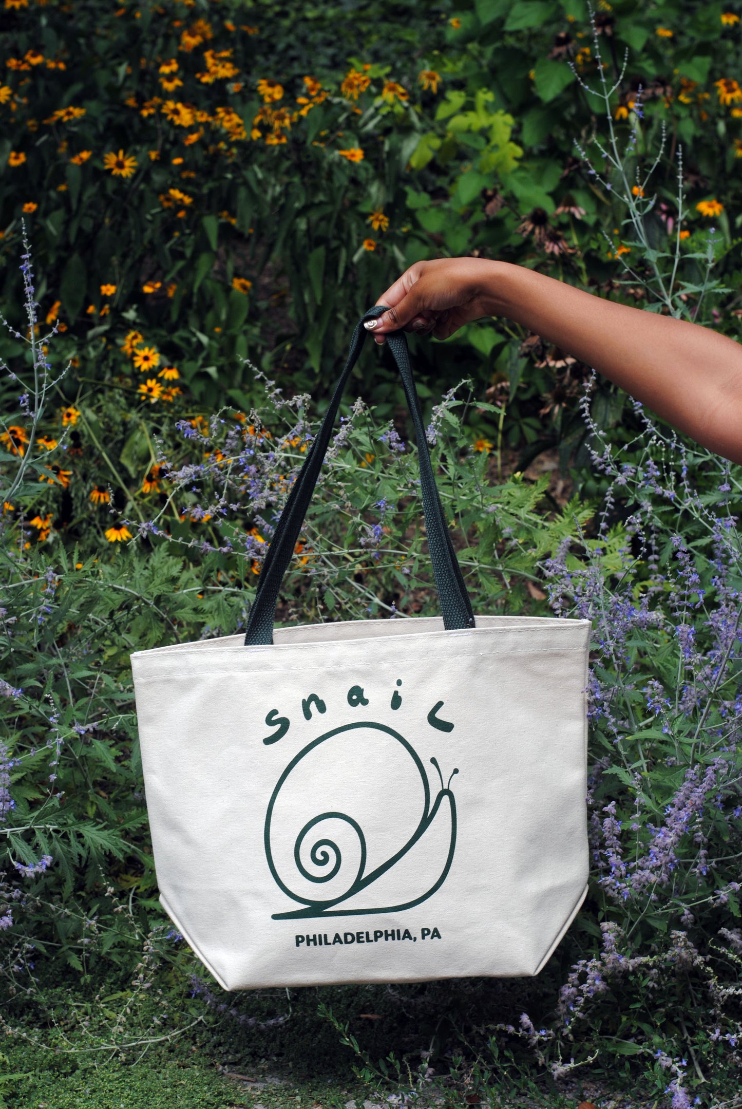 Snail Canvas Tote Bag