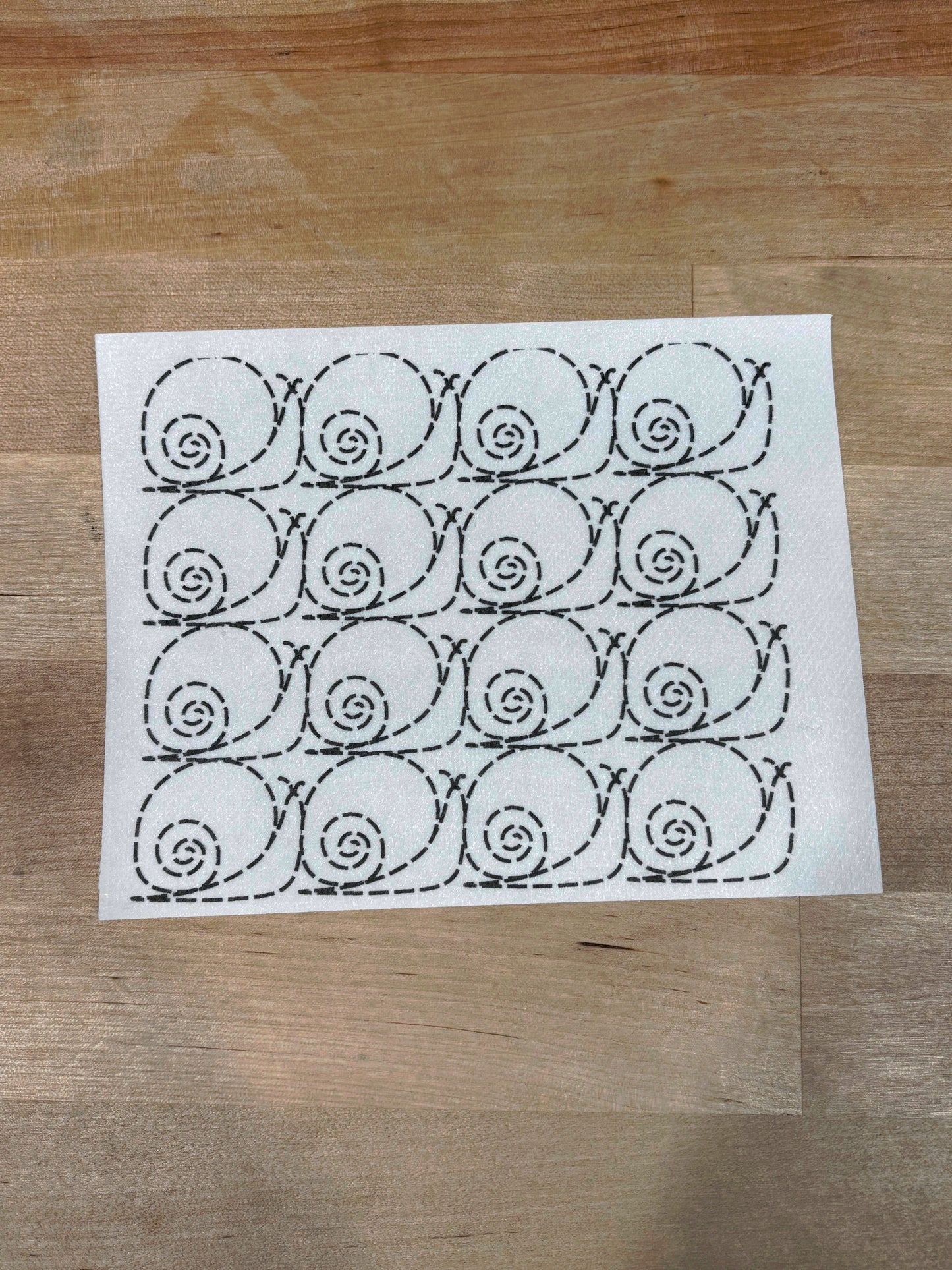 Snail Mending + Embellishment Transfer
