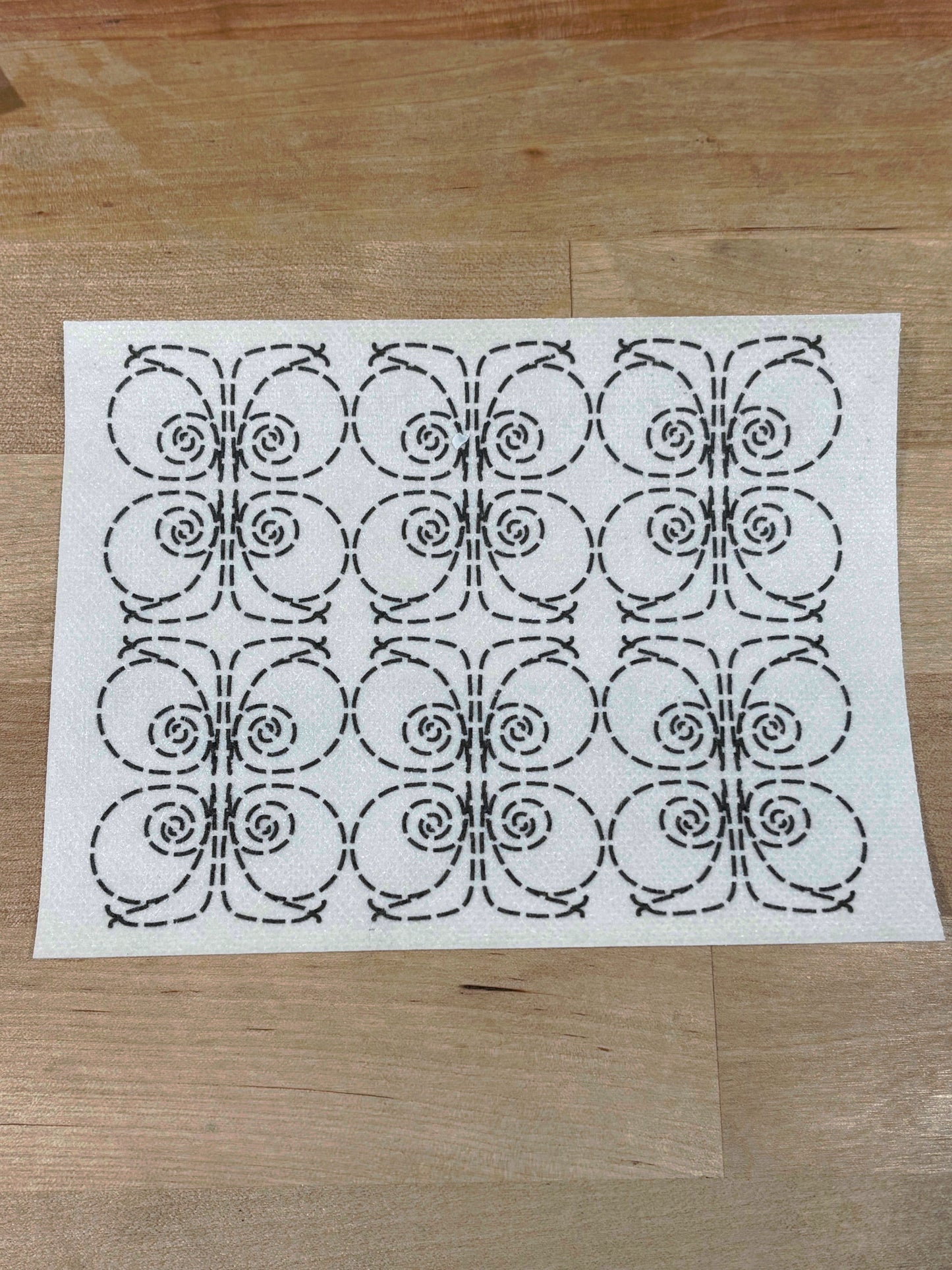 Snail Mending + Embellishment Transfer