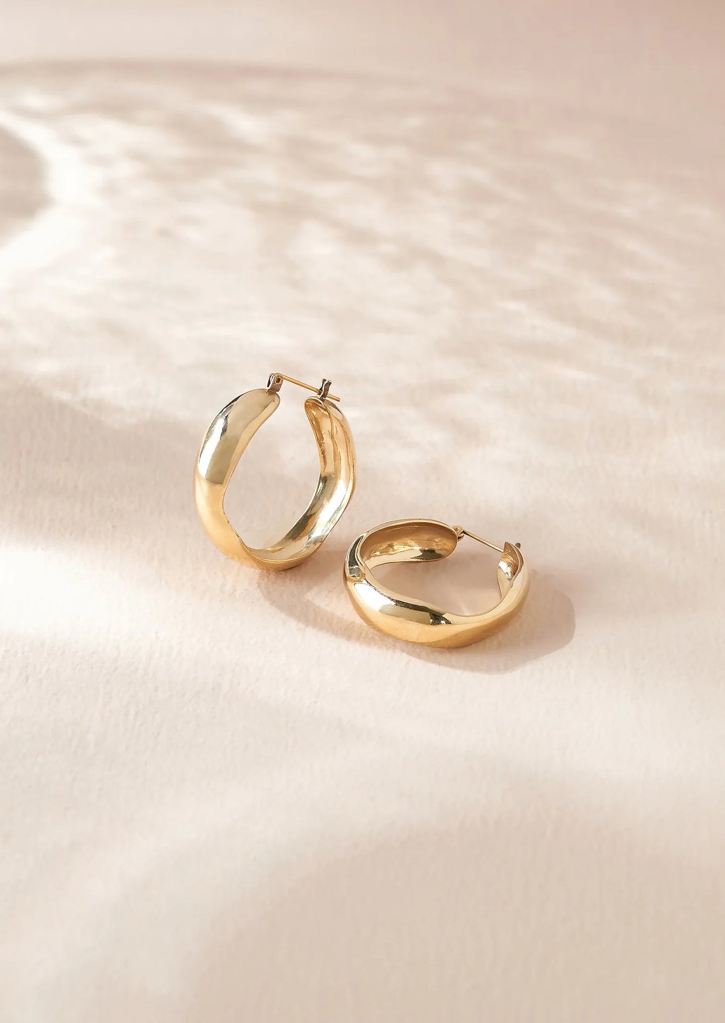 Organic Hoop Earrings