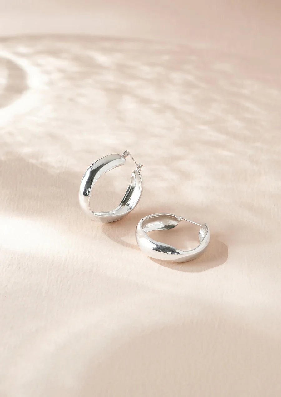 Organic Hoop Earrings