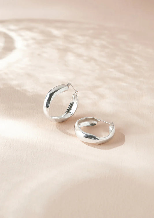 Organic Hoop Earrings