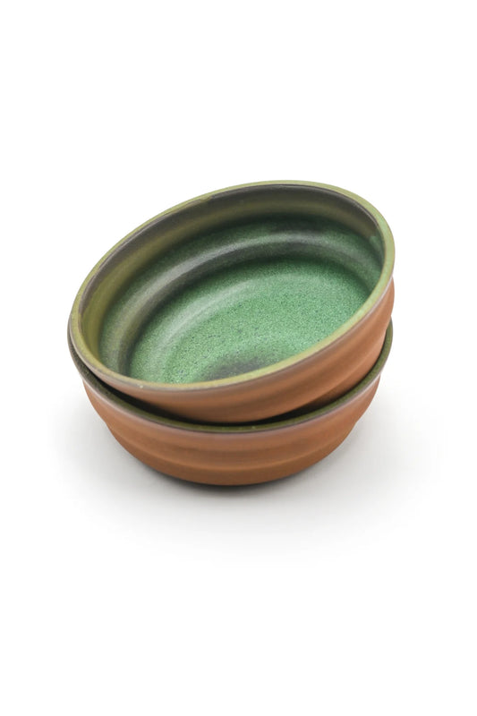Green and Terracotta Mini Pasta Bowl