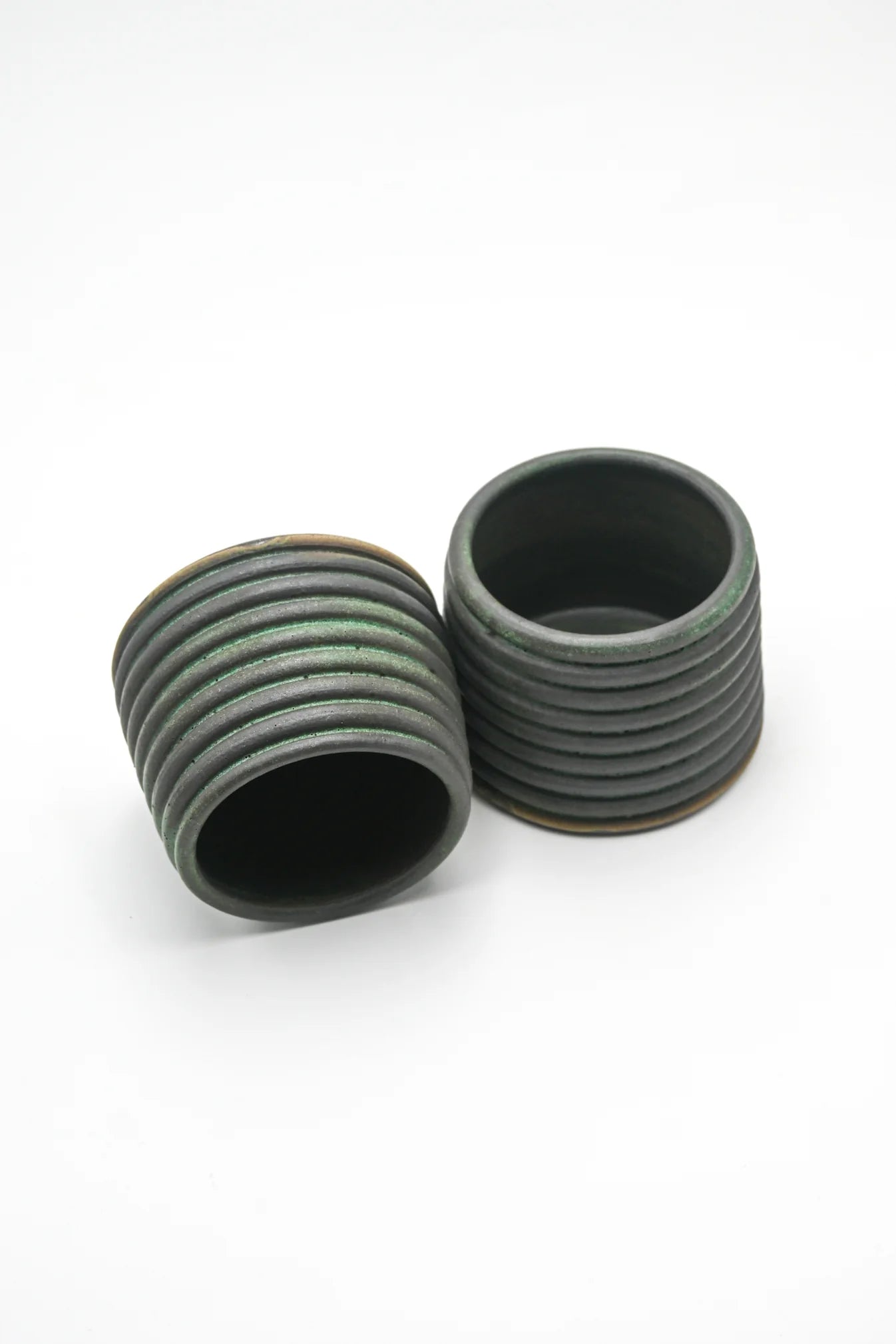 Ribbed Stoneware Tumbler