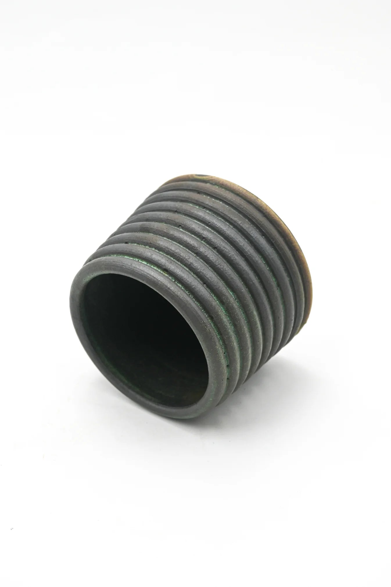 Ribbed Stoneware Tumbler