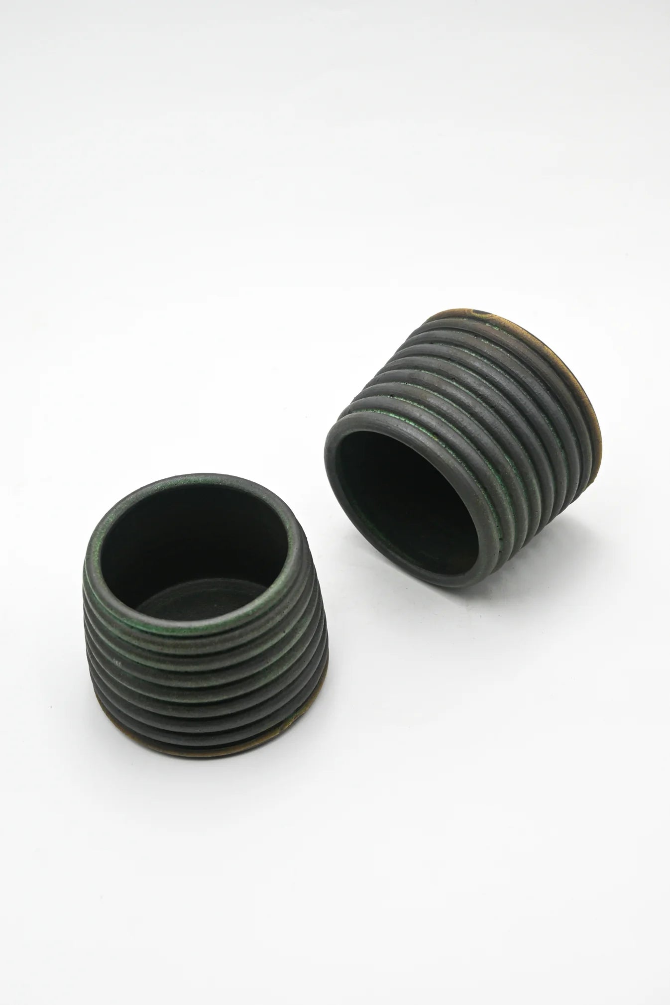 Ribbed Stoneware Tumbler