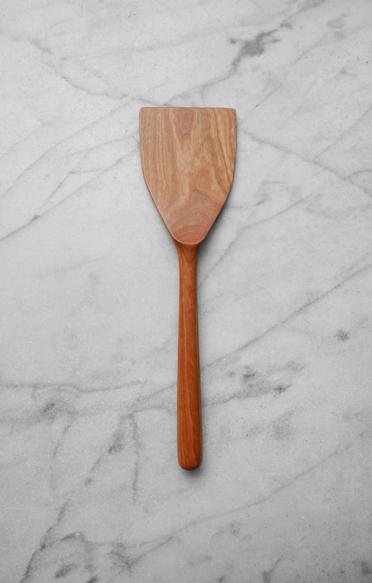 Wide Flipper Spatula - Cherry Wood   