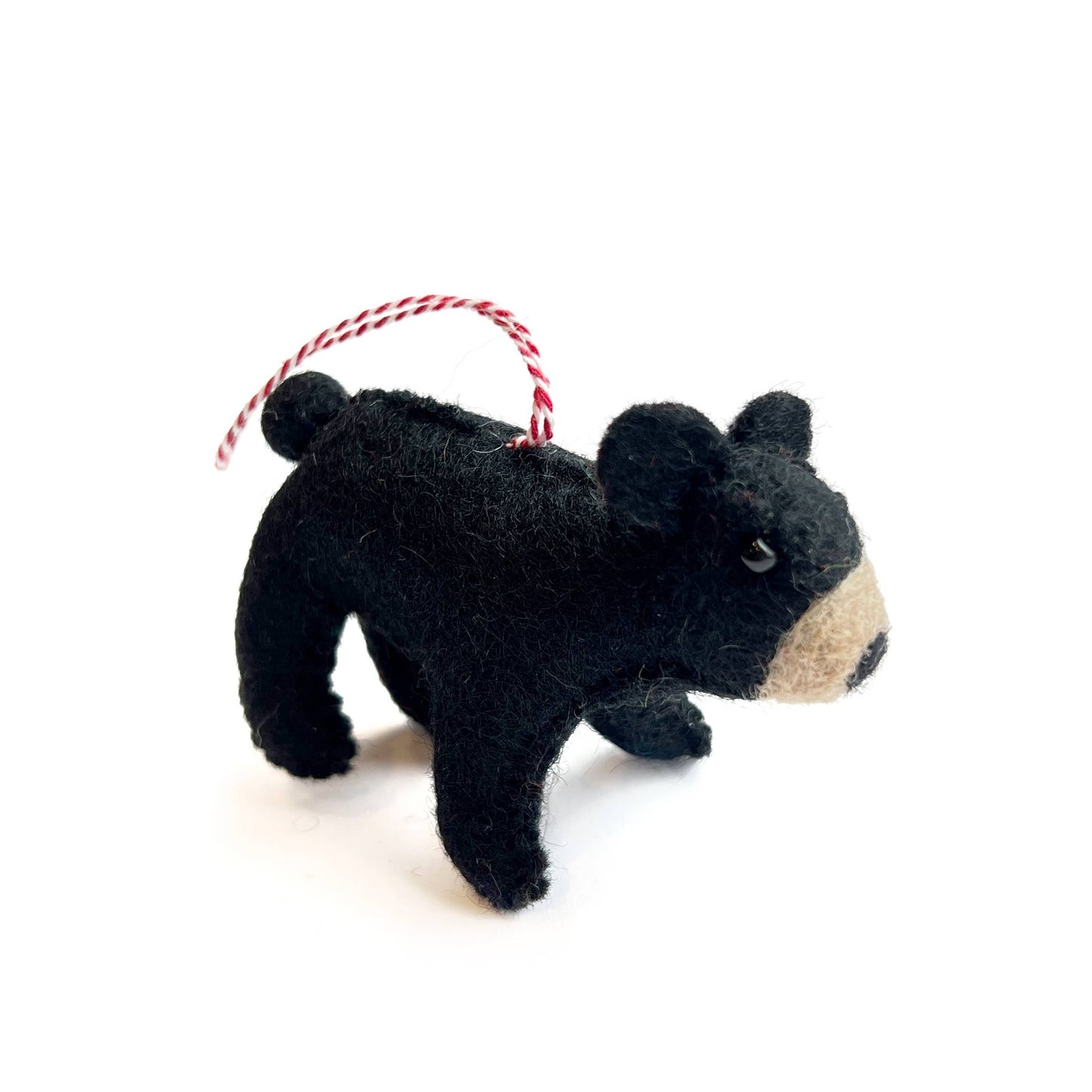 Black Bear Felt Ornament 