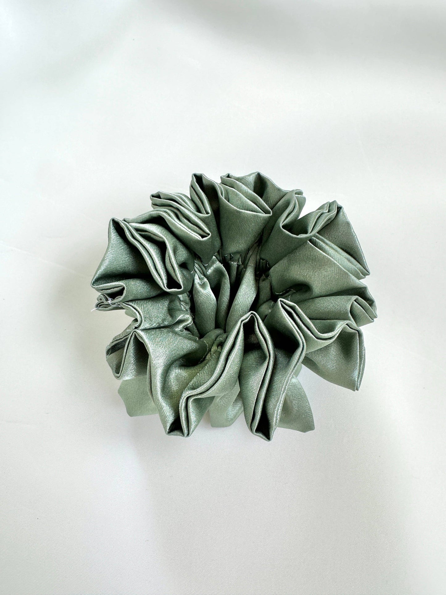 Satin Ruffle Scrunchie