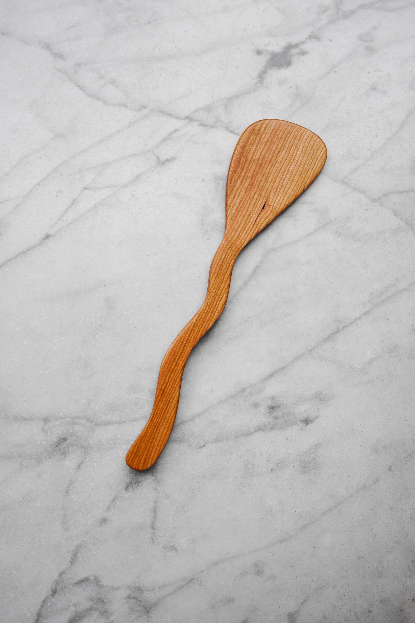 Flat Line - Squiggly Spatula - Cherry Wood