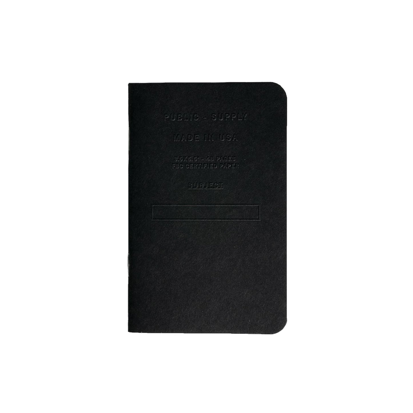 Public - Supply Embossed Pocket Notebook