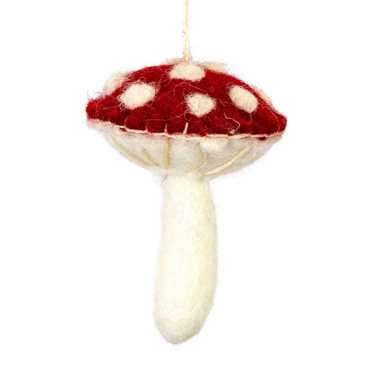 Red Mushroom Felt Ornament