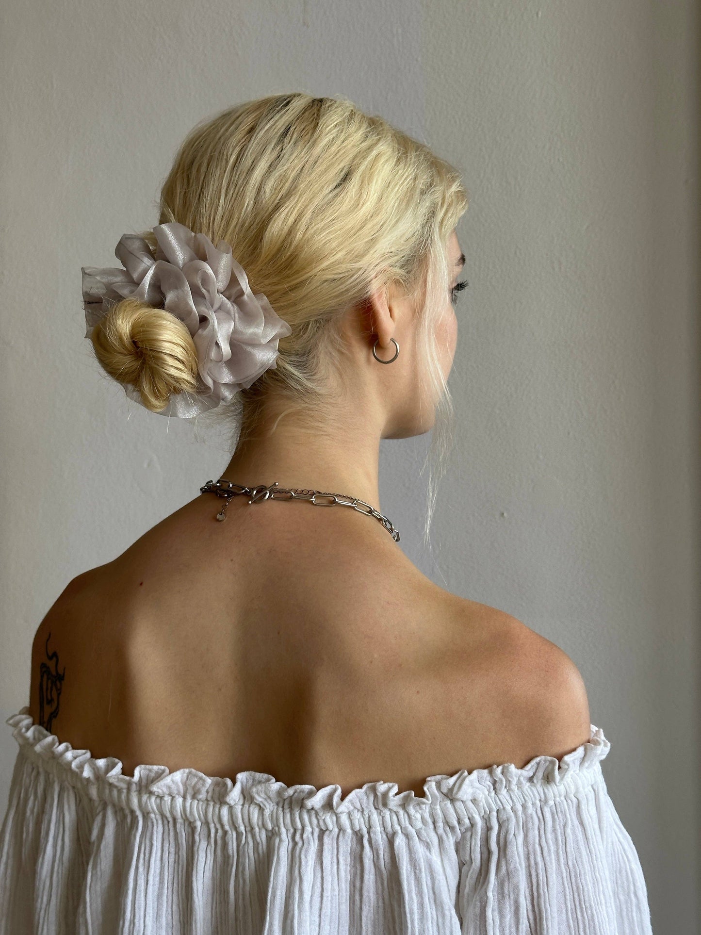 Cloud Ruffle Scrunchie