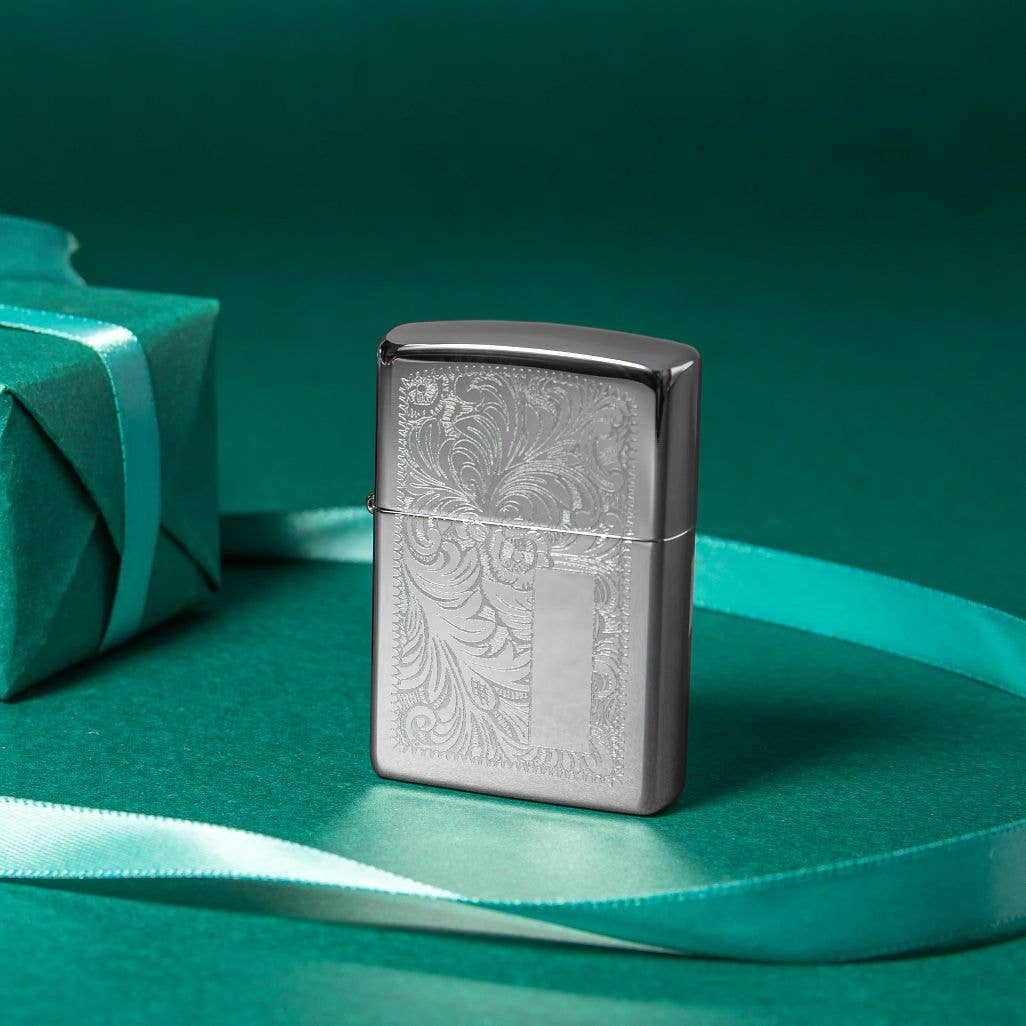 Zippo High Polish Chrome Venetian® Windproof Lighter