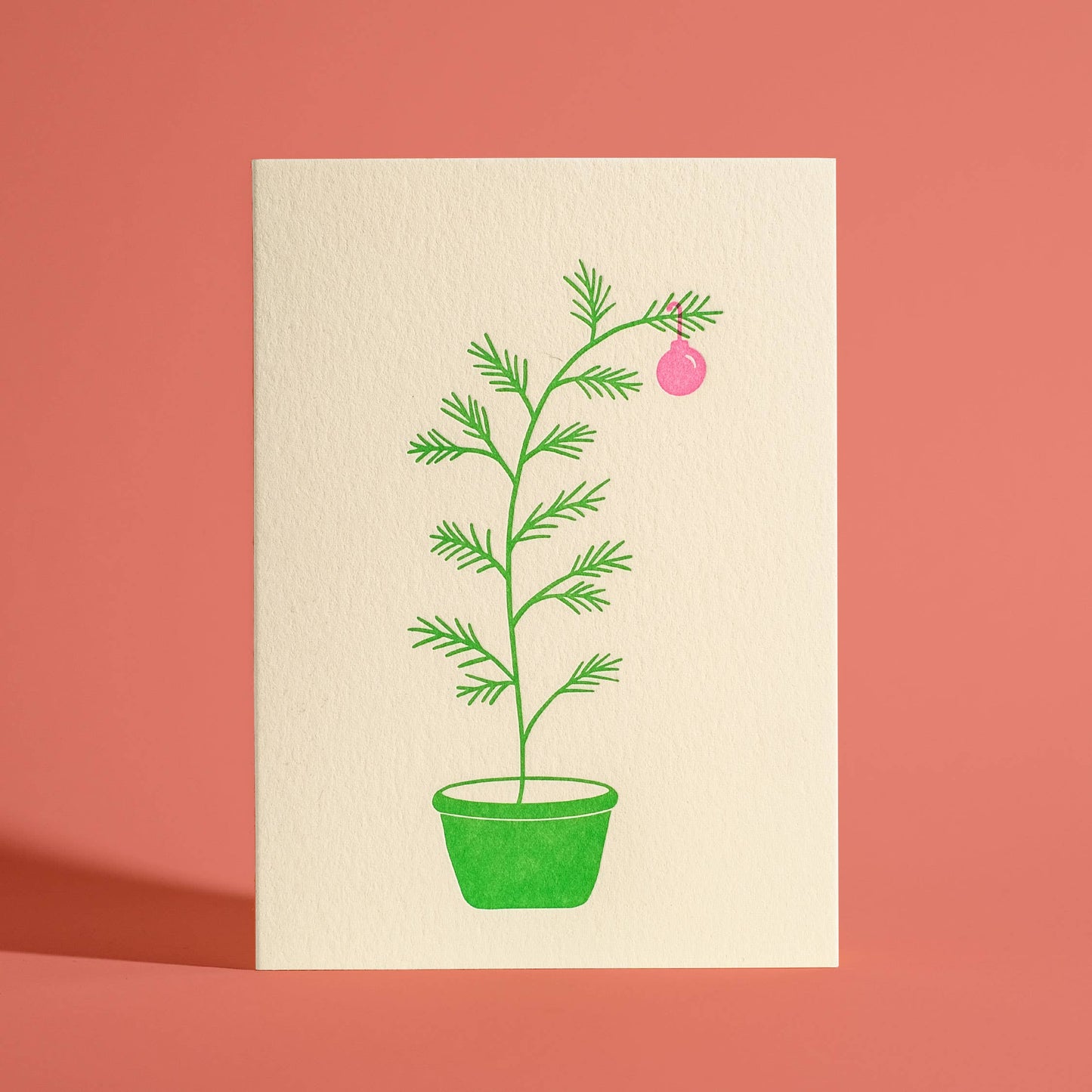 Little Christmas Tree Letterpress Greeting Card