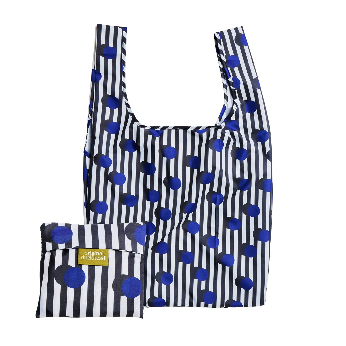 Polkastripe Pattern Reusable Eco-Friendly Tote Bag