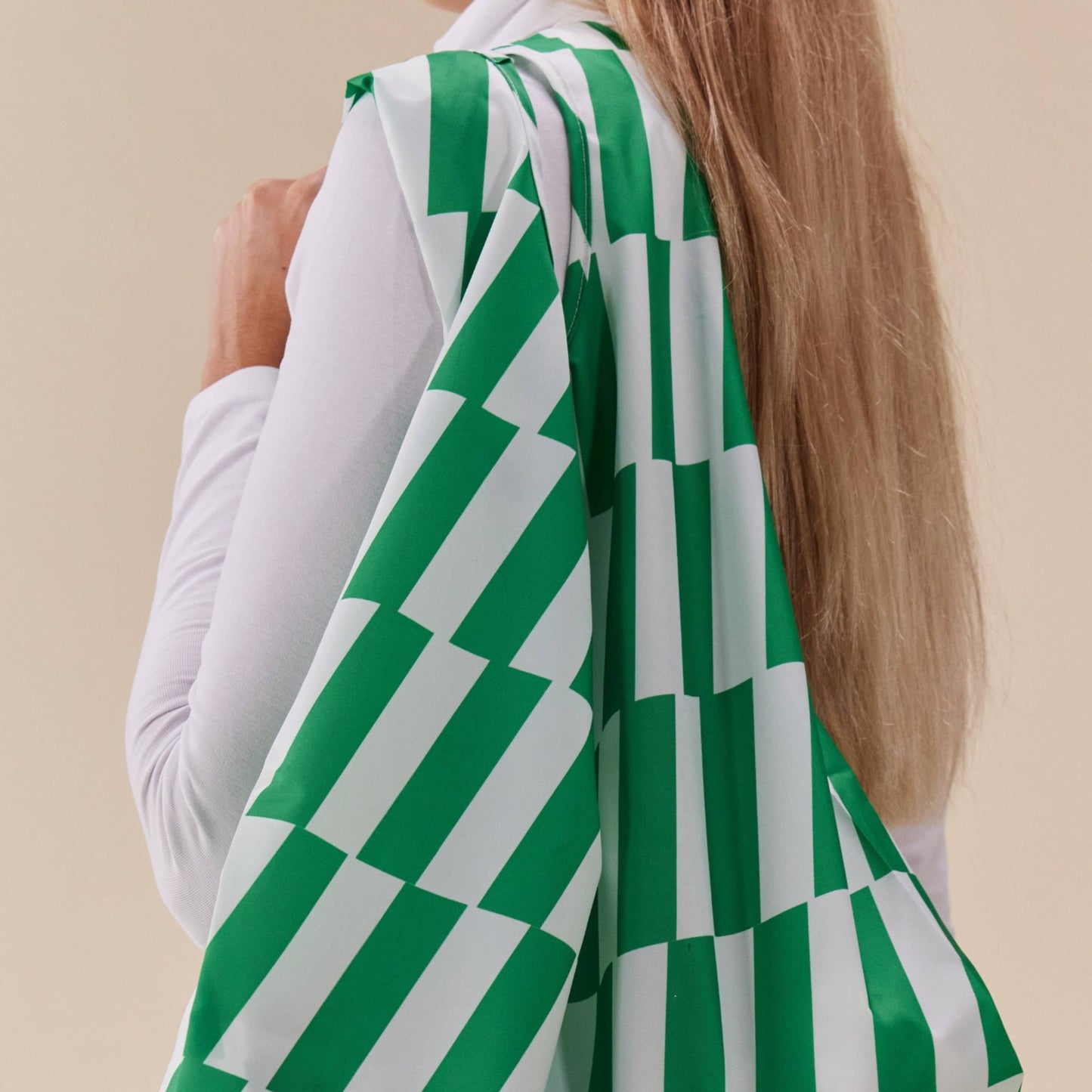 Kelly Green Bars Reusable Eco Friendly Tote Bag