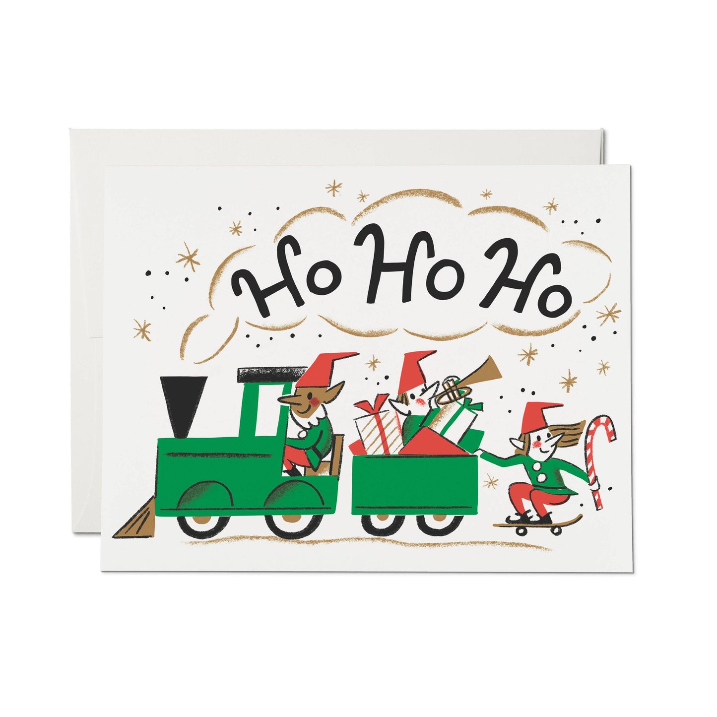 Elf Train Holiday Greeting Card Boxed Set