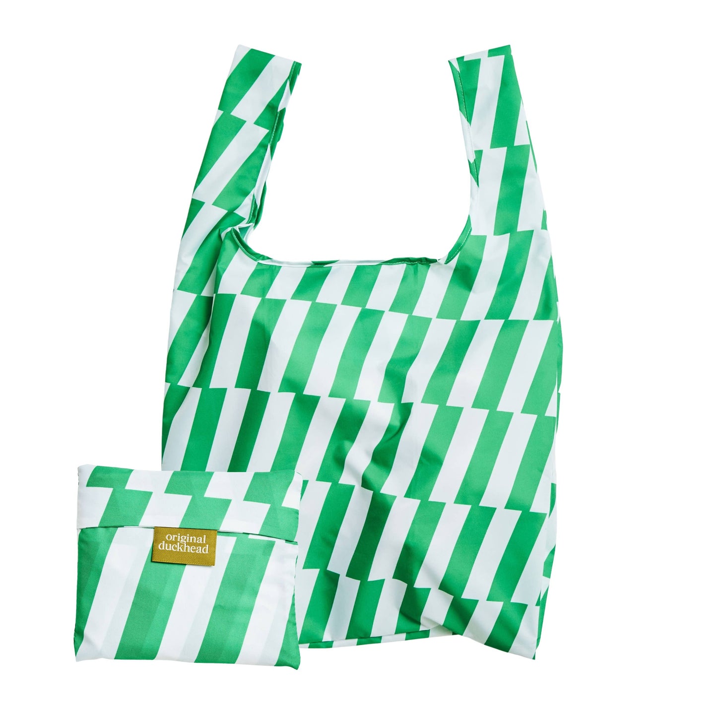 Kelly Green Bars Reusable Eco Friendly Tote Bag