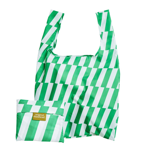 Kelly Green Bars Reusable Eco Friendly Tote Bag