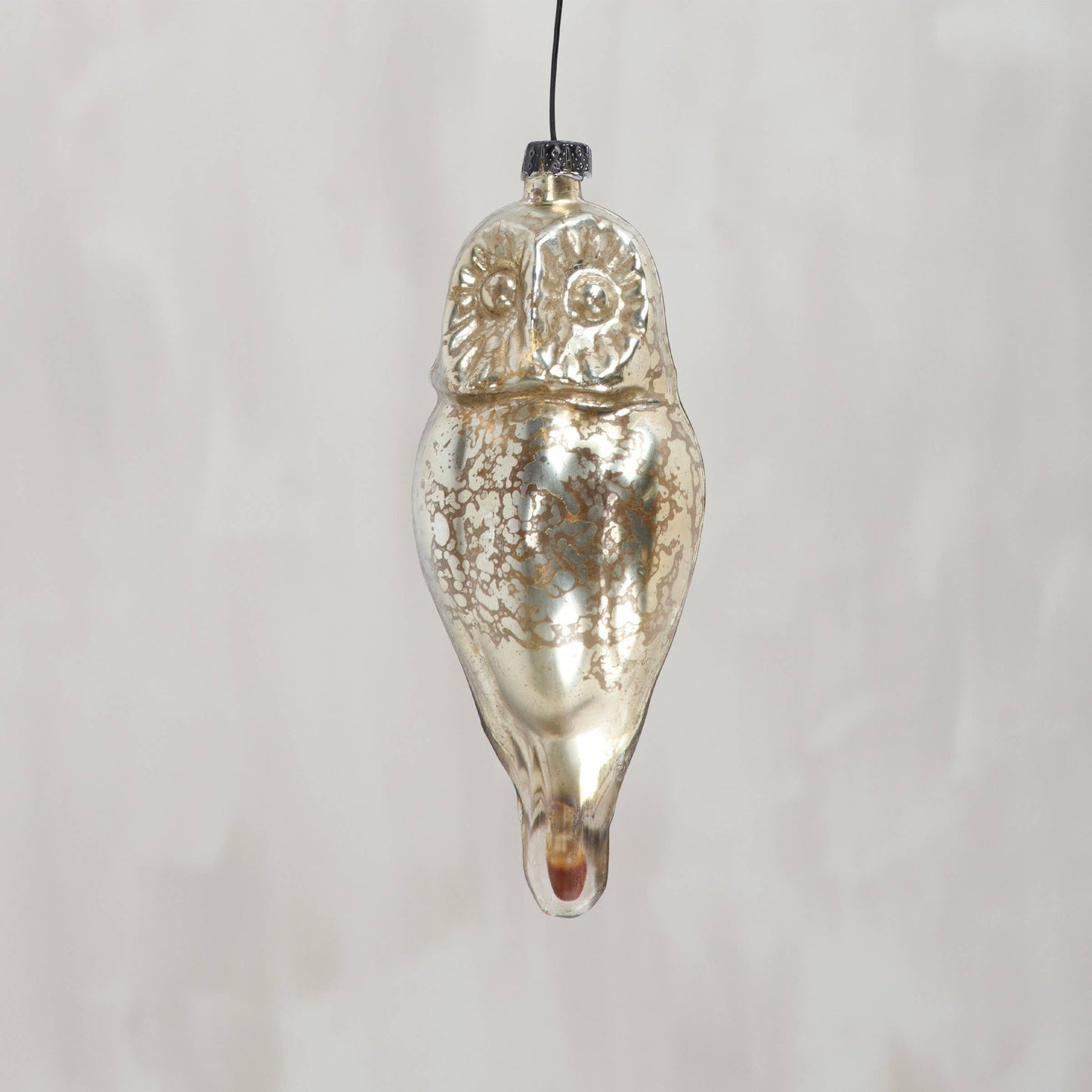 Glass Barn Owl Ornament
