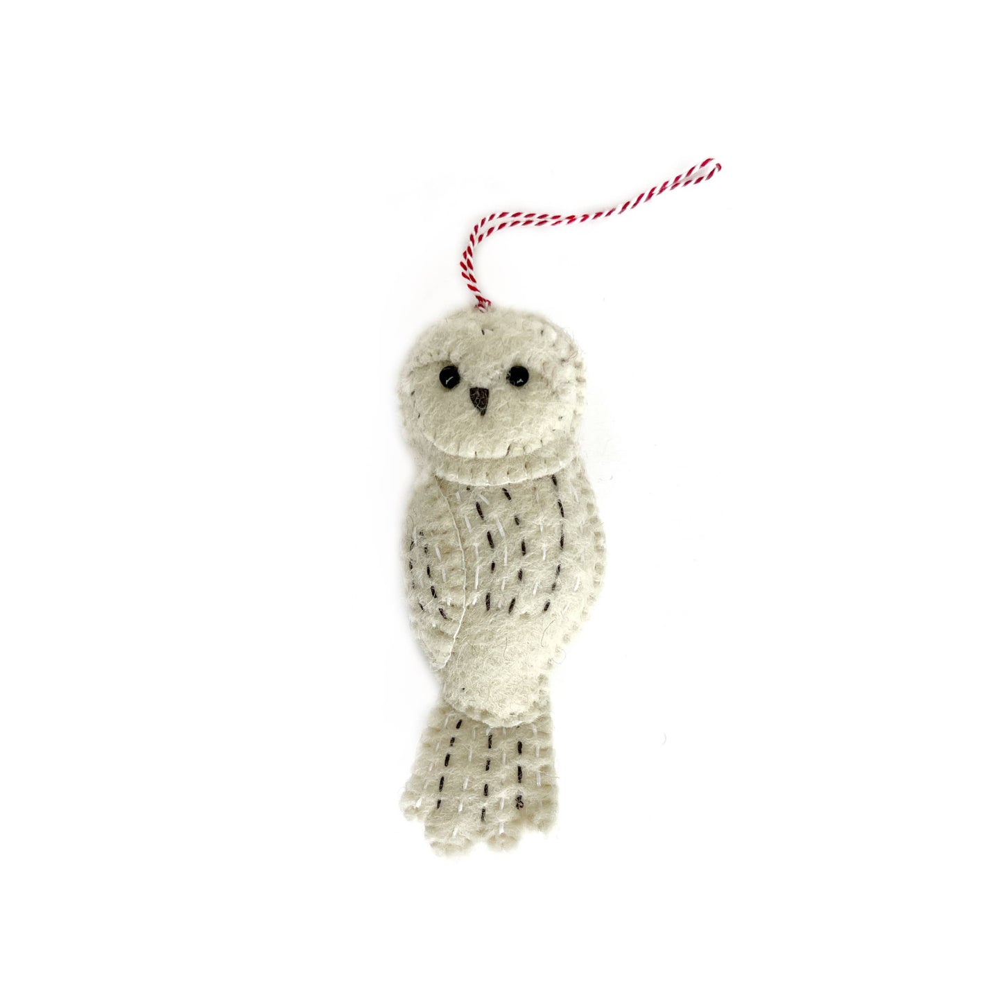 Snowy Owl Felt Ornament