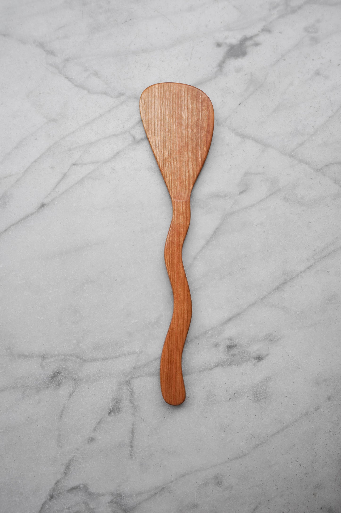Flat Line - Squiggly Spatula - Cherry Wood