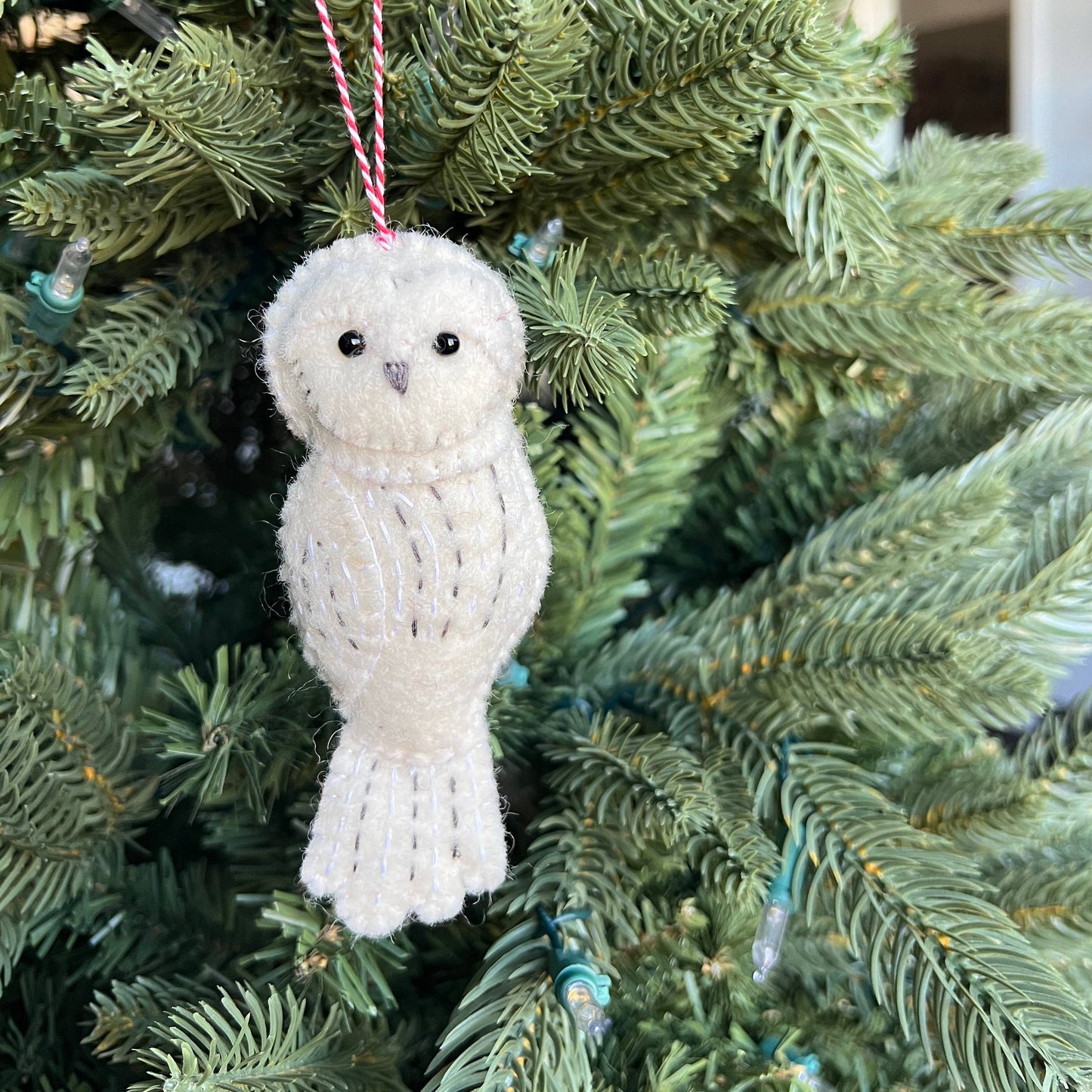 Snowy Owl Felt Ornament
