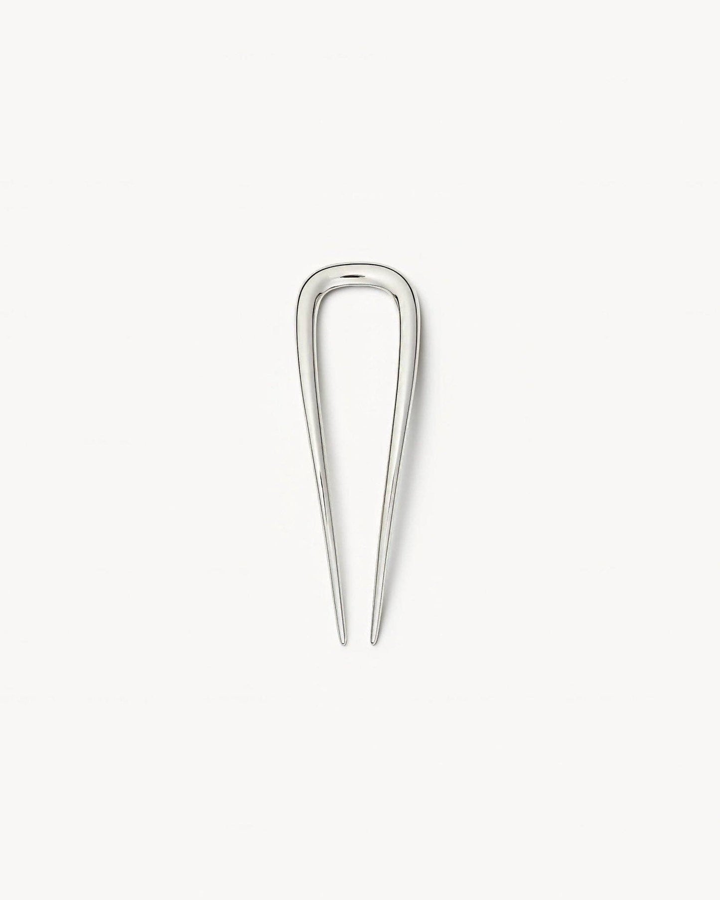 Petite French Hair Pin in Silver