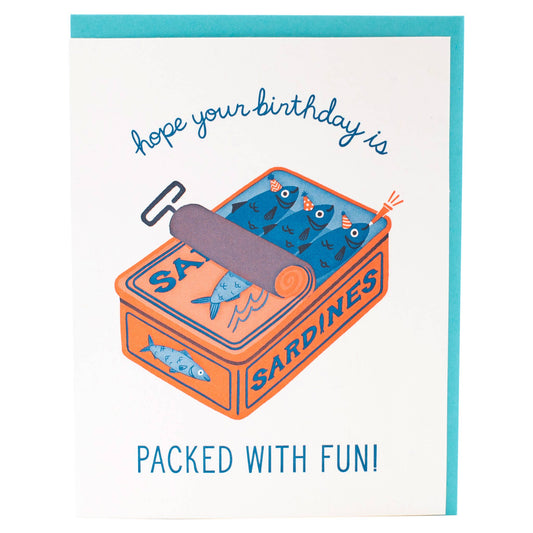 Sardines Birthday Card