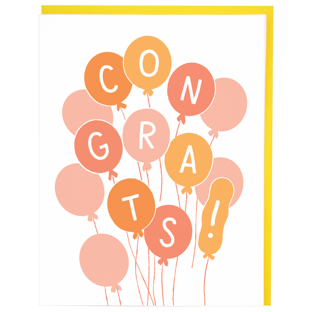 Bunch of Balloons Congratulations Card